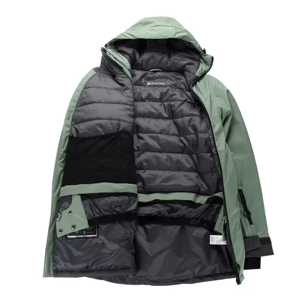  Férfi sí kabát ALPINE PRO OMEQ MJCB644 ZÖLD 