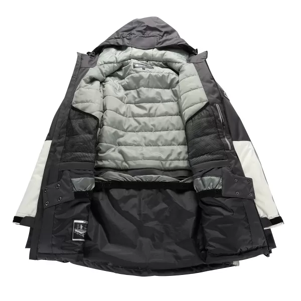  Férfi sí kabát ALPINE PRO GARG MJCD698 SÖTÉTSZÜRKE 