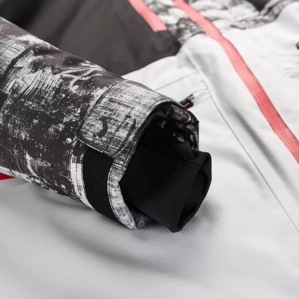  Férfi sí kabát ALPINE PRO UZER MJCB639 RAGYOGÓ SZÜRKE 