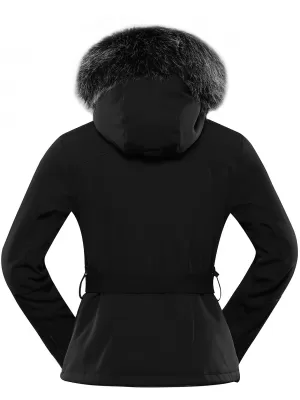 Női sí softshell dzseki ALPINE PRO DOWELA LJCB612 FEKETE