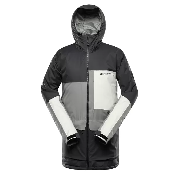  Férfi sí kabát ALPINE PRO GARG MJCD698 SÖTÉTSZÜRKE 