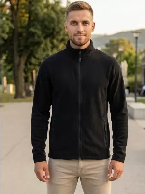 Férfi gyapjú pulóver ALTISPORT NoPrint NP/ALM725 FEKETE