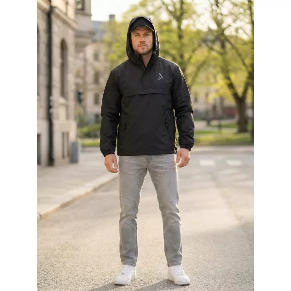  Férfi széldzseki a feje fölött ALTISPORT BYB/ALM002B3162 FEKETE 
