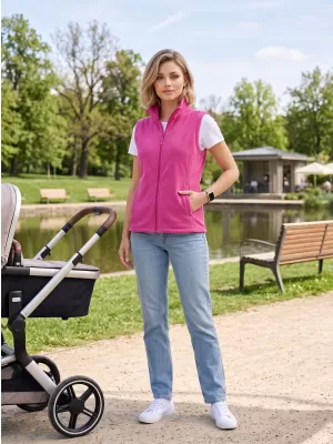 Unisex mellény gyapjú ALTISPORT NoPrint NP/ALU815 FUKSZIA PIROS