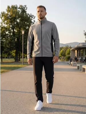 Férfi gyapjú pulóver ALTISPORT NoPrint NP/ALM725 VILÁGOSSZÜRKE