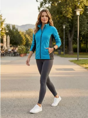 Női gyapjú pulóver ALTISPORT NoPrint NP/ALW825 TÜRKIZ