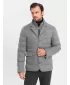 Kabát OMBRE OM-JALP-0170 SZÜRKE