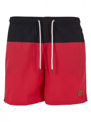 Rövidnadrág URBAN CLASSICS TB1026 FEKETE/PIROS