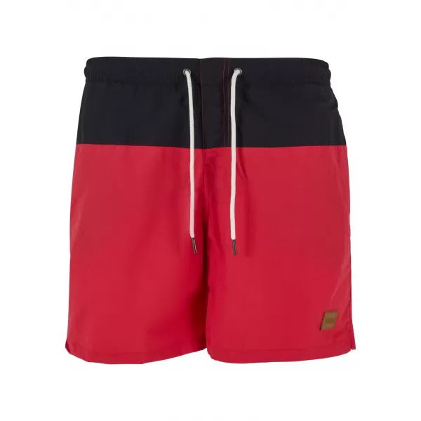  Rövidnadrág URBAN CLASSICS TB1026 FEKETE/PIROS 