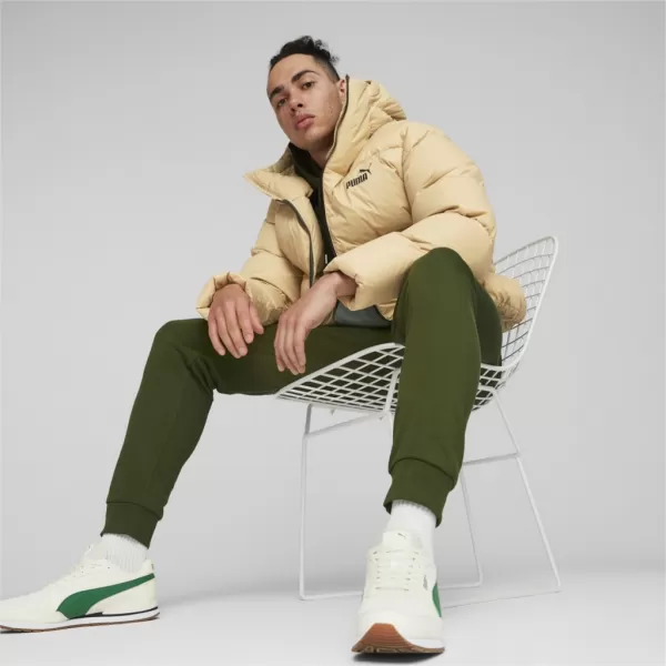  Férfi dzseki PUMA HOODED ULTRA DOWN PUFFER JACKET BÉZS 