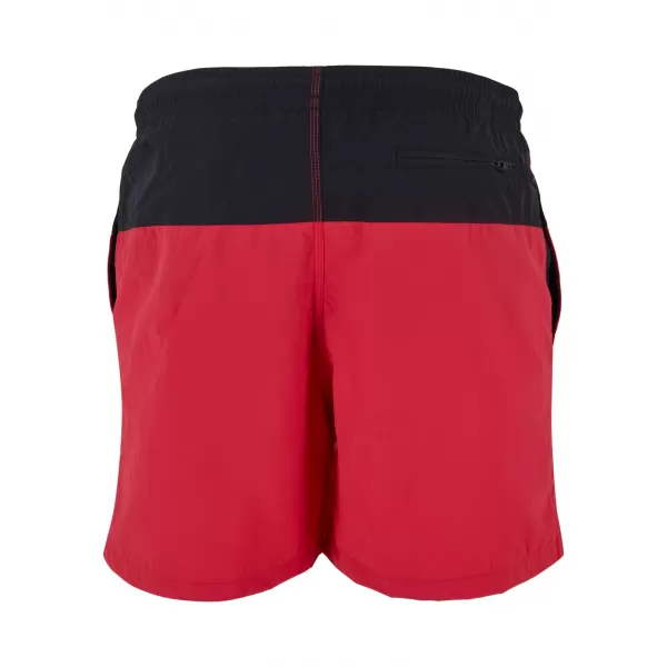  Rövidnadrág URBAN CLASSICS TB1026 FEKETE/PIROS 
