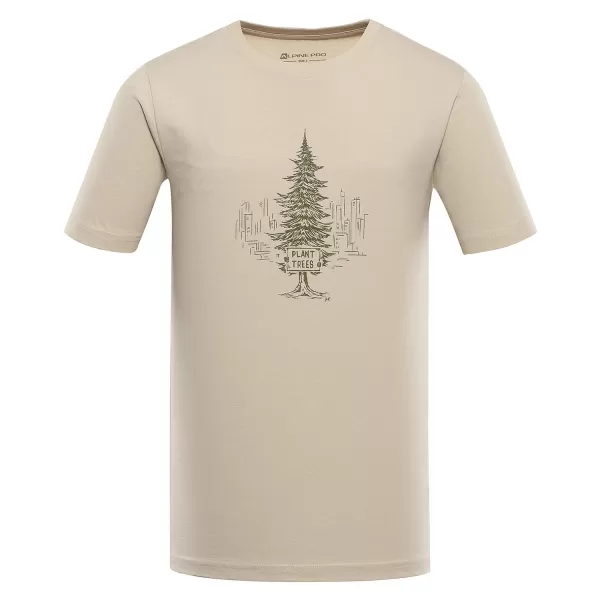  Férfi t -péntek organikus pamutból ALPINE PRO EKK MTSD920 FEHÉR BORS 