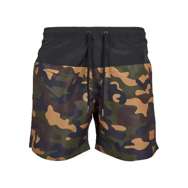  Rövidnadrág URBAN CLASSICS TB1026 FEKETE/FA CAMO 