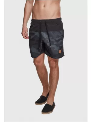 Rövidnadrág URBAN CLASSICS TB1026 FEKETE/SÖTÉT CAMO