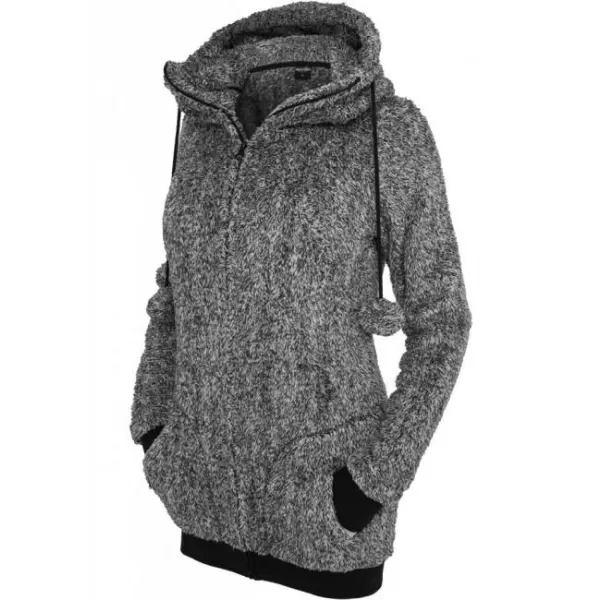  Női pulóver URBAN CLASSICS TB616 FEKETE/FEHÉR 