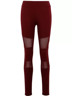 Női leggings URBAN CLASSICS PP1174 FEKETE/PORT