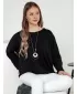 Női pulóver DSTREET LOOSEFEMME FEKETE