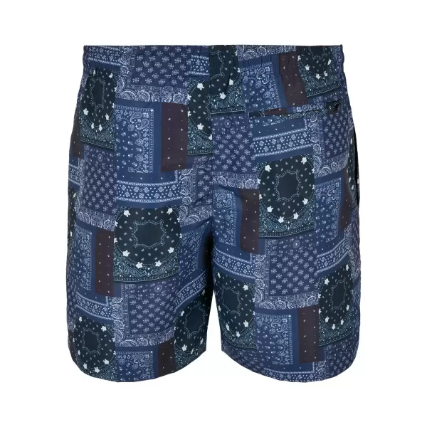  Rövidnadrág URBAN CLASSICS TB2679 NAVY BANDANA AOP 
