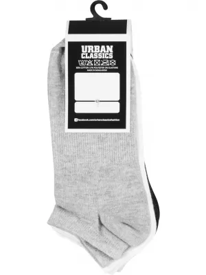 Zokni URBAN CLASSICS TB1470 FEKETE/FEHÉR/SZÜRKE