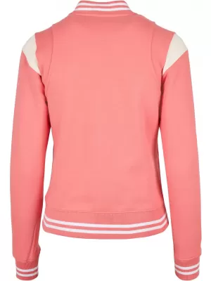 Női kabát URBAN CLASSICS TB2618 HALVÁNY RÓZSASZÍN/FEHÉR HOMOK