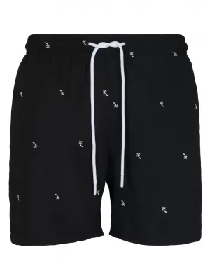 Rövidnadrág URBAN CLASSICS TB2680 FEKETE/PÁLMAFA