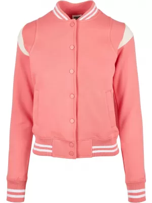 Női kabát URBAN CLASSICS TB2618 HALVÁNY RÓZSASZÍN/FEHÉR HOMOK