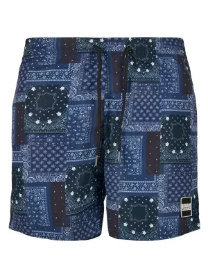 Rövidnadrág URBAN CLASSICS TB2679 NAVY BANDANA AOP