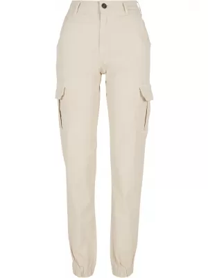 Hölgyek nadrágja URBAN CLASSICS TB3048 FEHÉR/HOMOK