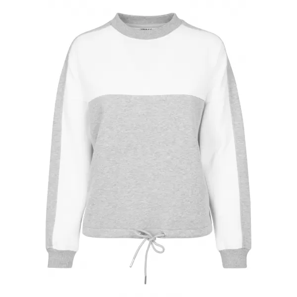  Női pulóver URBAN CLASSICS TB1842 SZÜRKE/FEHÉR 