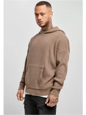 Férfi pulóver URBAN CLASSICS TB4677 SÖTÉT KHAKI