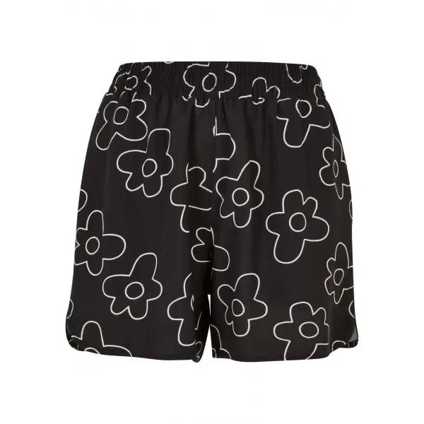  Hölgyek rövidnadrágja URBAN CLASSICS TB3435 FEKETE VIRÁG 
