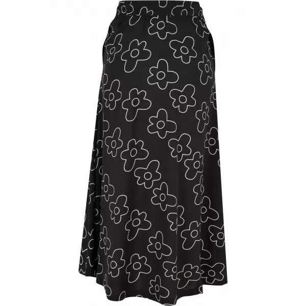  Női szoknya URBAN CLASSICS TB4099 FEKETE VIRÁG 