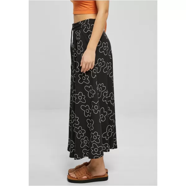  Női szoknya URBAN CLASSICS TB4099 FEKETE VIRÁG 