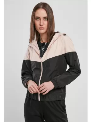 Női kabát URBAN CLASSICS TB3638 VILÁGOS RÓZSASZÍN/FEKETE