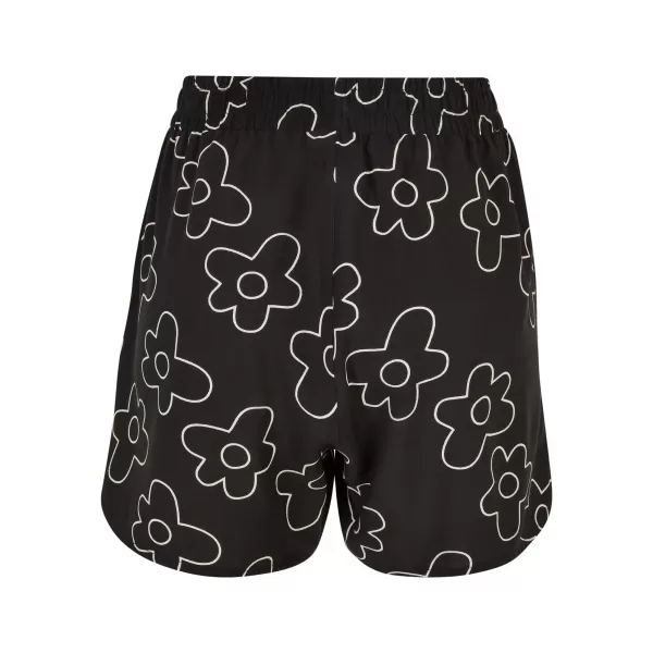  Hölgyek rövidnadrágja URBAN CLASSICS TB3435 FEKETE VIRÁG 