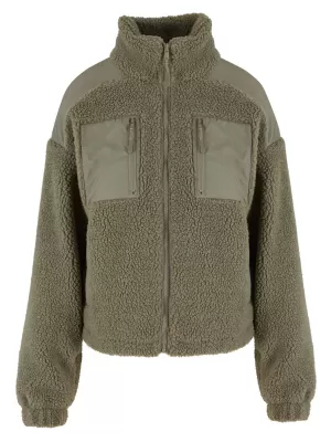 Női kabát URBAN CLASSICS TB6068 HALVÁNYZÖLD