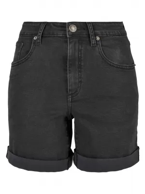 Hölgyek rövidnadrágja URBAN CLASSICS TB4796 FEKETE MOSOTT