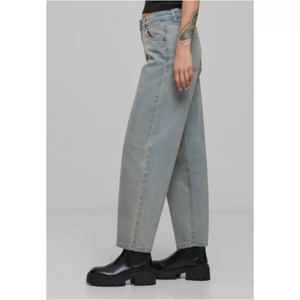  Női farmer URBAN CLASSICS TB7127 ÚJ VILÁGOSKÉK PISZKOS MOSVA 