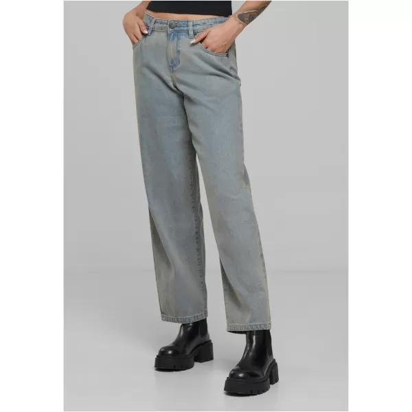 Női farmer URBAN CLASSICS TB7127 ÚJ VILÁGOSKÉK PISZKOS MOSVA 