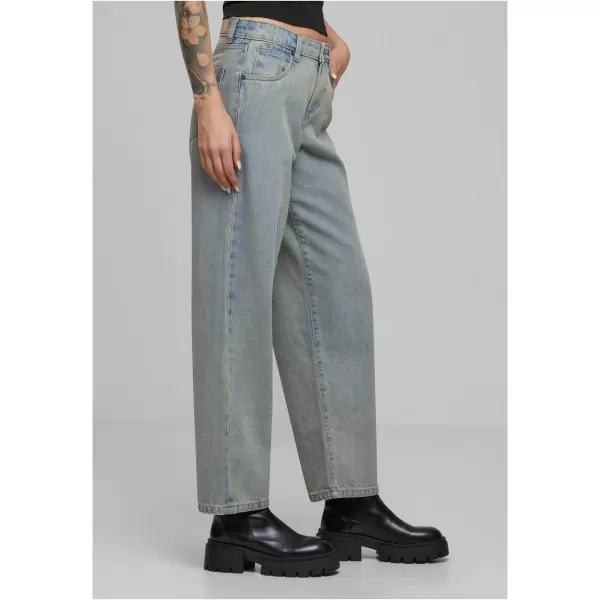  Női farmer URBAN CLASSICS TB7127 ÚJ VILÁGOSKÉK PISZKOS MOSVA 