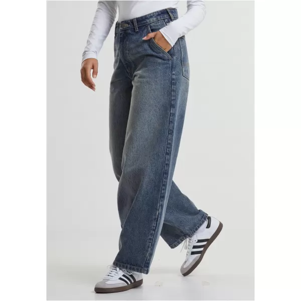  Hölgyek URBAN CLASSICS TB7099 ÚJ SÖTÉTKÉK MOSOTT 
