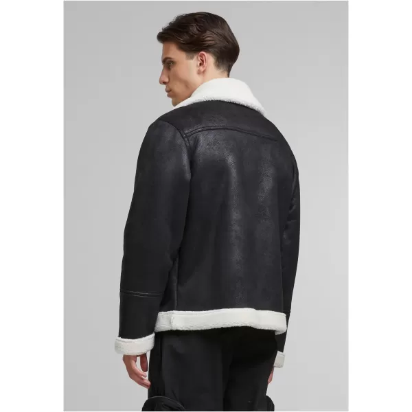  Kabát URBAN CLASSICS TB7048 FEKETE/FEHÉR HOMOK 