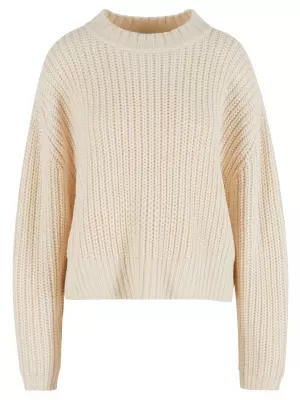 Női pulóver URBAN CLASSICS TB7093 FEHÉR/HOMOK