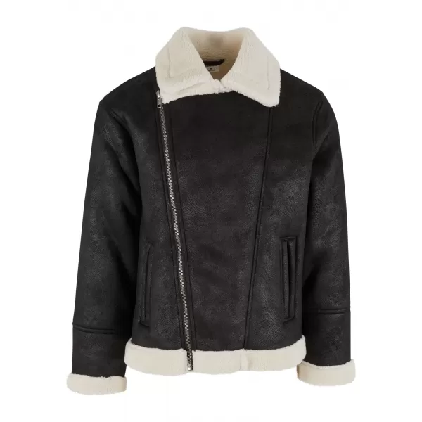  Kabát URBAN CLASSICS TB7048 FEKETE/FEHÉR HOMOK 