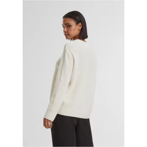  Női pulóver URBAN CLASSICS TB7116 FEHÉR/HOMOK 