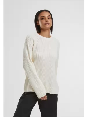 Női pulóver URBAN CLASSICS TB7116 FEHÉR/HOMOK
