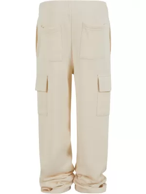 Gyermek melegítőnadrág URBAN CLASSICS UCK6857 FEHÉR/HOMOK