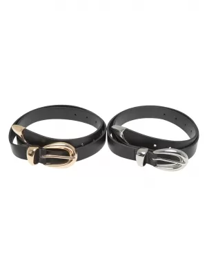 Női öv URBAN CLASSICS TB7211A FEKETE/ARANY/FEKETE/EZÜST