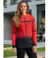 Női pulóver a zip prémiumon ALTISPORT VOJ/ALW023MI02 PIROS