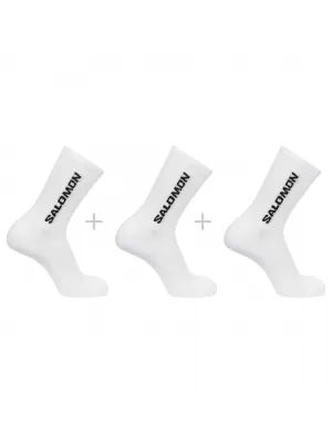 Zokni SALOMON EVERYDAY CREW 3-PACK LC2086000 FEHÉR/FEHÉR/FEHÉR